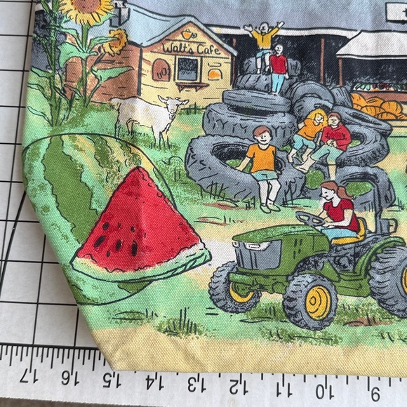 Farmers Market Tote Bag – Nelson Produce Farm – Reusable Cotton Grocery Bag - Picture 3 of 8